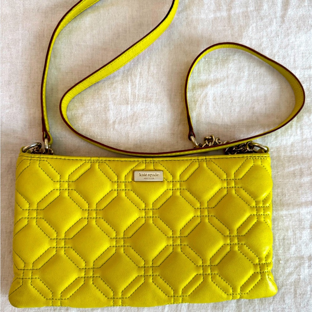 Kate Spade Yellow Cross body bag